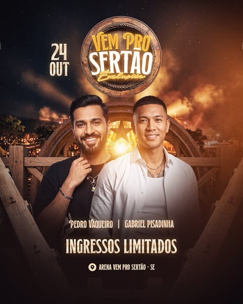 FLYER VEM PRO SERTÃO EXCLUSIVE FEED PSD EDITÁVEL