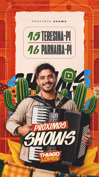 FLYER AGENDA SEMANAL SÃO JOÃO STORY PSD EDITÁVEL 07
