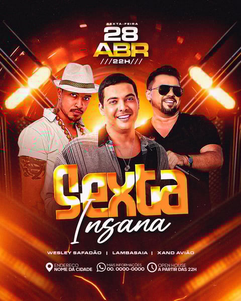 FLYER SHOW FORRÓ E PISEIRO EVENTOS E ARTISTAS