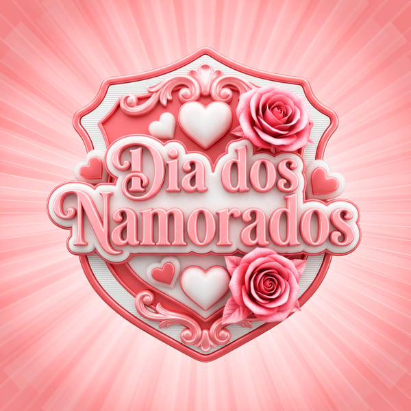 SELO 3D PARA O DIA DOS NAMORADOS MODELO 01
