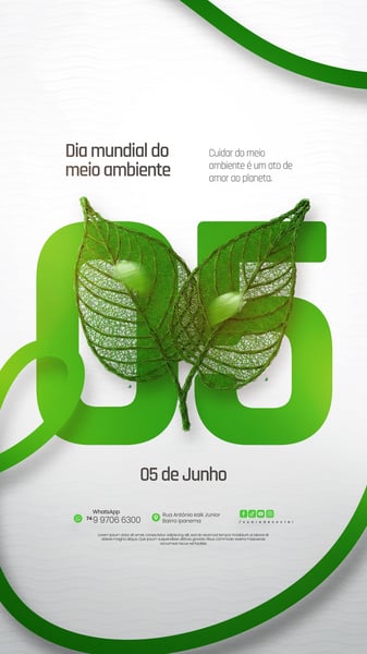 05 DE JUNHO - DIA MUNDIAL DO MEIO AMBIENTE SOCIAL MEDIA PSD EDITÁVEL 4