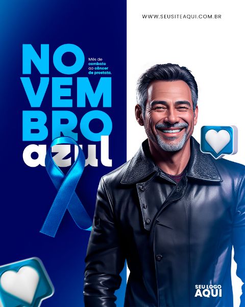 FEED PSD | NOVEMBRO AZUL | SOCIAL MEDIA | APOIE ESSA CAUSA