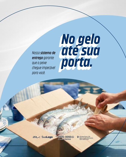 PEIXARIA PROMOÇÃO DE FRUTOS DO MAR E PEIXE FRESCO SOCIAL MEDIA PSD EDITÁVEL 8