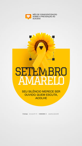 CAMPANHA SETEMBRO AMARELO FLYER STORY SOCIAL MEDIA 2