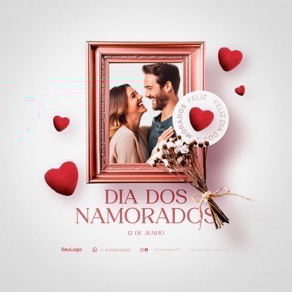 UZM DIA DOS NAMORADOS 12 DE JUNHO SOCIAL MEDIA POST PSD TEMPLATE 4