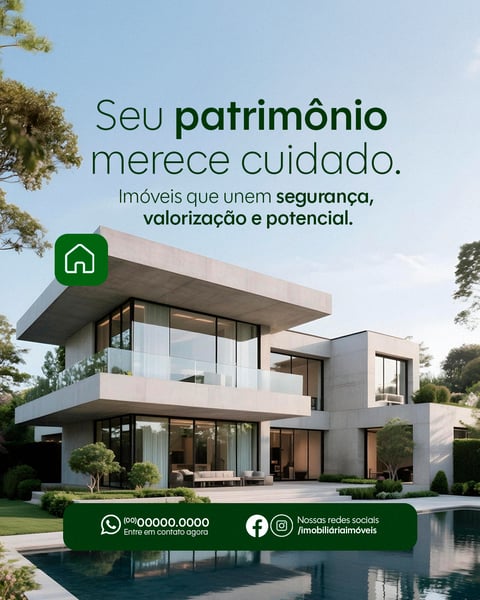 IMOBILIÁRIA SOCIAL MEDIA SEU PATRIMÔNIO PSD EDITÁVEL