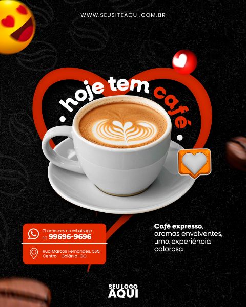 FEED | CAFETERIA | CAFÉ | SOCIAL MEDIA | PSD EDITÁVEL