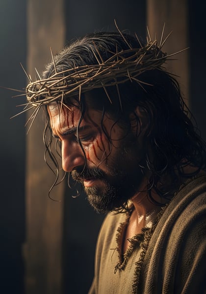 JESUS CRISTO COM A COROA DE ESPINHOS 02