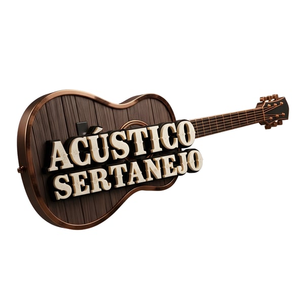 SELO 3D SERTANEJO VIOLÃO DE MADEIRA ACÚSTICO SERTANEJO 10