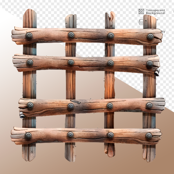 ESTRUTURA DE MADEIRA - ELEMENTO 3D PARA COMPOSIÇÃO - WOOD