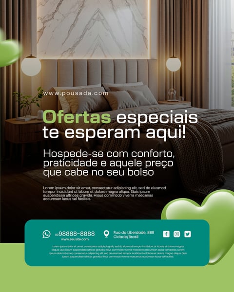 SOCIAL MEDIA HOSPEDAGEM POUSADA