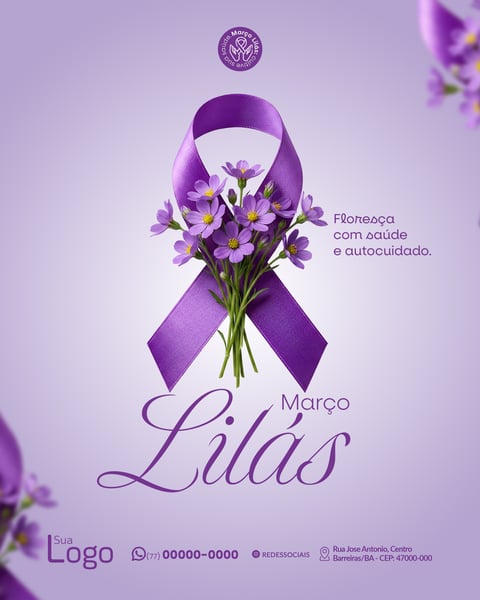CAMPANHA MARÇO LILÁS SOCIAL MEDIA STORIES PSD EDITÁVEL 2