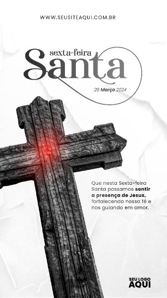 STORY - SEXTA FEIRA-SANTA | SEMANA SANTA | PSD EDITÁVEL