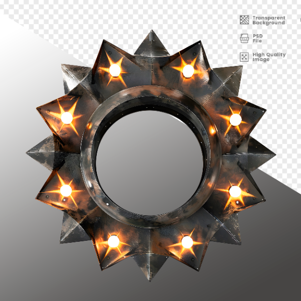 ELEMENTE DE FERRO COM LUZ - ELEMENTO 3D PARA COMPOSIÇÃO - IRON