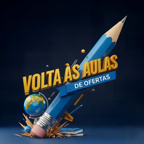 SELO 3D PARA CAMPANHA PUBLICITARIA PARA ESCOLAS, VOLTA AS AULAS-12