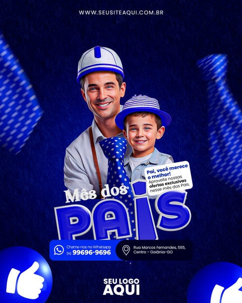 POST - FELIZ DIA DOS PAIS - MÊS DOS PAIS