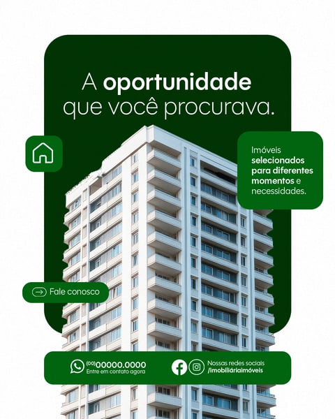 IMOBILIÁRIA SOCIAL MEDIA A OPORTUNIDADE PSD EDITÁVEL