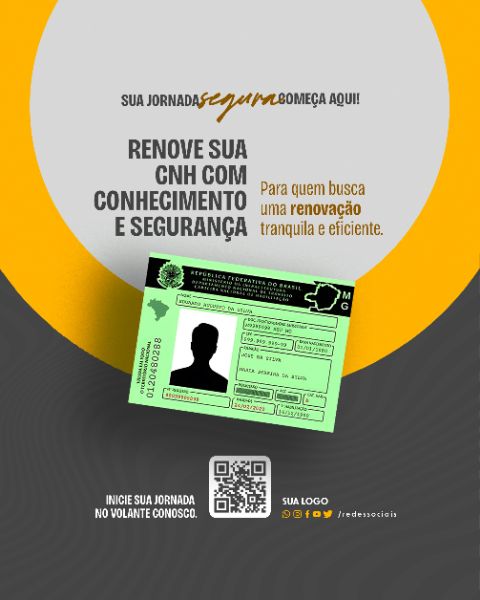 SOCIAL MEDIA - AUTO ESCOLA - RENOVE SUA CNH COM CONHECIMENTO