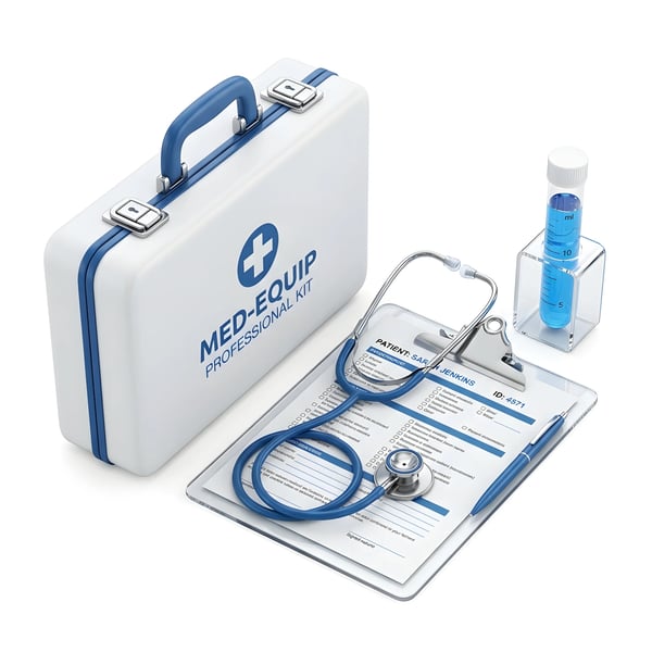 MEDICAL EQUIPMENT FIRST AID STETHOSCOPE TEST KIT