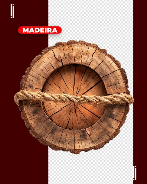 MADEIRA COM CORDA | PARA COMPOSIÇÃO | IMAGEM SEM FUNDO | PSD EDITÁVEL