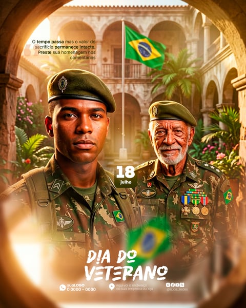 DIA DO VETERANO BRASILEIRO HONRA CORAGEM E LEGADO QUE INSPIRAM GERAÇÕES