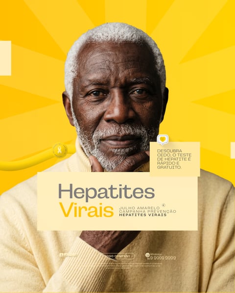 CAMPANHA JULHO AMARELO CONSCIENTIZAÇÃO HEPATITES VIRAIS SOCIAL MEDIA PSD EDITÁVEL 1