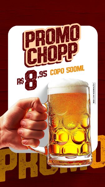 STORY - BAR E PETISCARIA - PROMO CHOPP