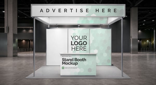 ESTANDE DE FEIRA PSD EDITÁVEL MOCKUP