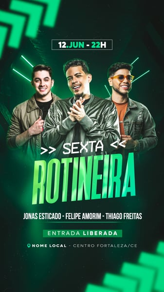 SEXTAROTINEIRA FLYER EVENTO STORY