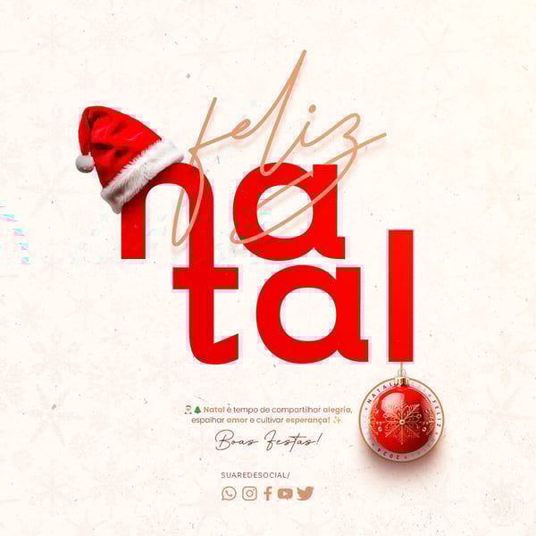 TEB SOCIAL MEDIA FELIZ NATAL FEED NATAL É TEMPO DE COMPARTILHAR ALEGRIA, ESPALHAR AMOR E CULTIVAR ESPERANÇA