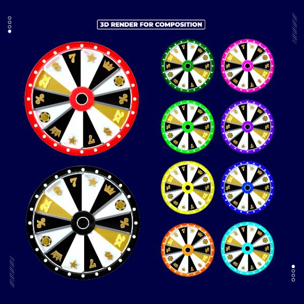 PACOTE RODA DA FORTUNA CASSINO 3D