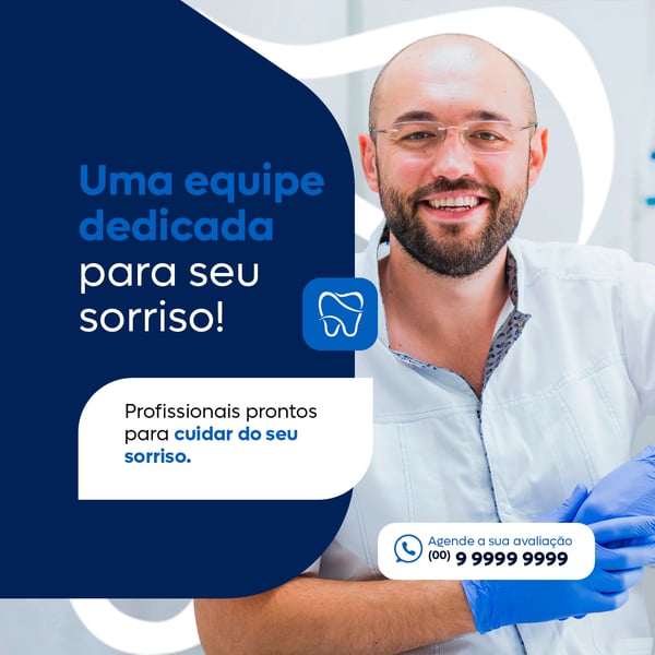 DENTISTA EQUIPE ESPECIALIZADA FEED PSD EDITÁVEL