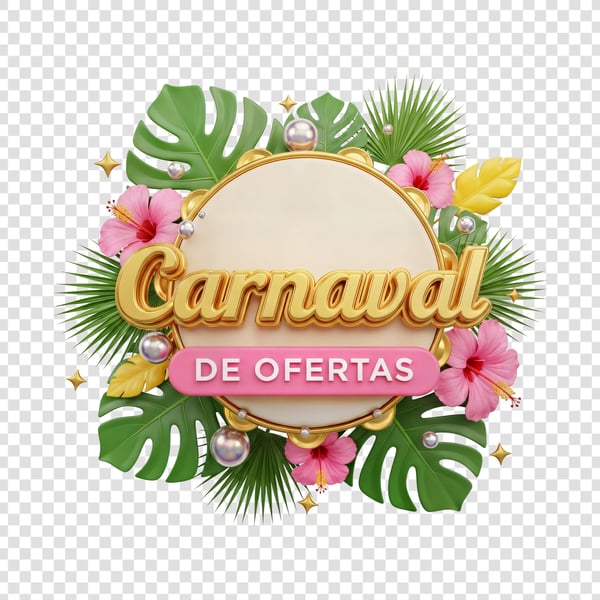 SELO 3D CARNAVAL DE OFERTAS VENHA ECONOMIZAR 08
