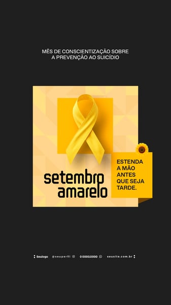 CAMPANHA SETEMBRO AMARELO FLYER STORY SOCIAL MEDIA 8