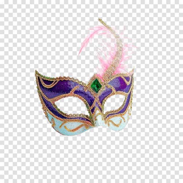MÁSCARA DE CARNAVAL ELEMENTO PARA COMPOSIÇÃO PNG