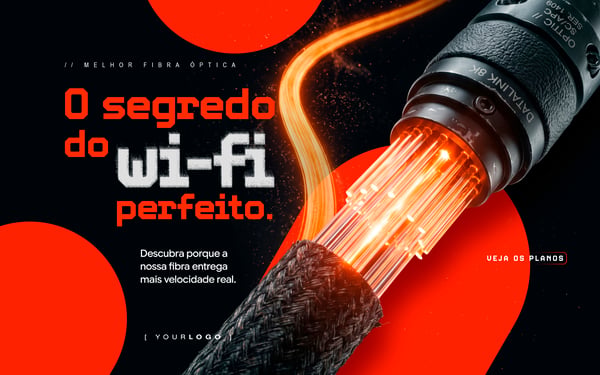 BANNER O SEGREDO DO WI FI PERFEITO FIBRA SOCIAL MEDIA PSD EDITÁVEL