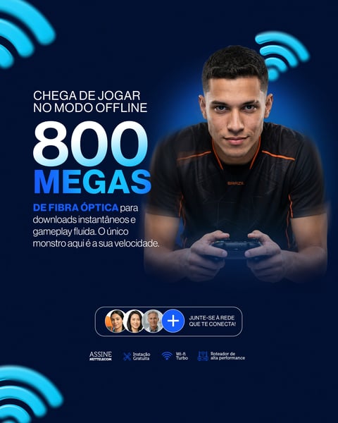 SOCIAL MEDIA PROVEDOR DE INTERNET FEED PSD EDITÁVEL 7