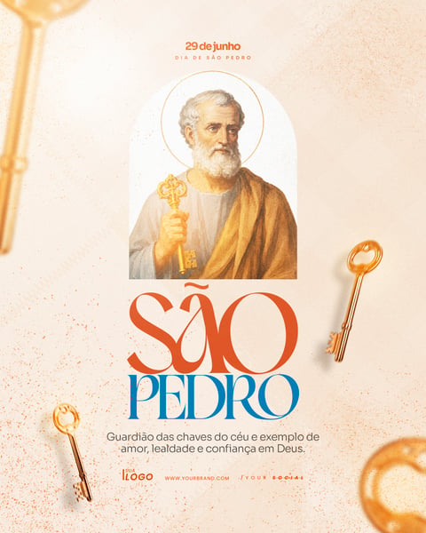 DIA DE SÃO PEDRO 29 DE JUNHO SOCIAL MEDIA PSD EDITÁVEL 3