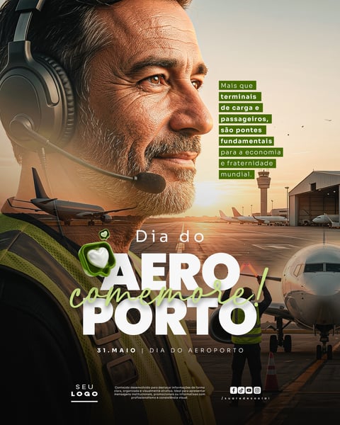 DIA DO AEROPORTO 31 DE MAIO SOCIAL MEDIA PSD EDITÁVEL 7