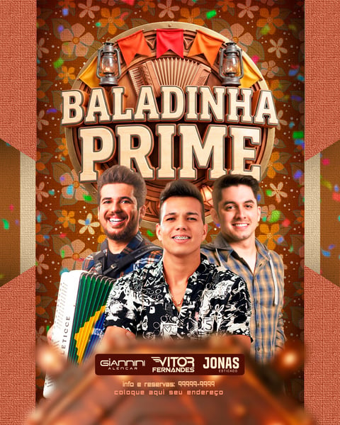 FLYERS DE EVENTOS BALADINHA PRIME SÃO JOÃO 05