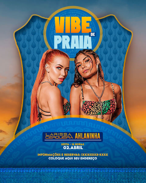 FLYER EVENTO VIBE DE PRAIA FEED
