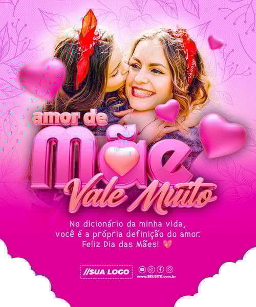 Feliz Dia das Mães Data Comemorativa Redes Sociais