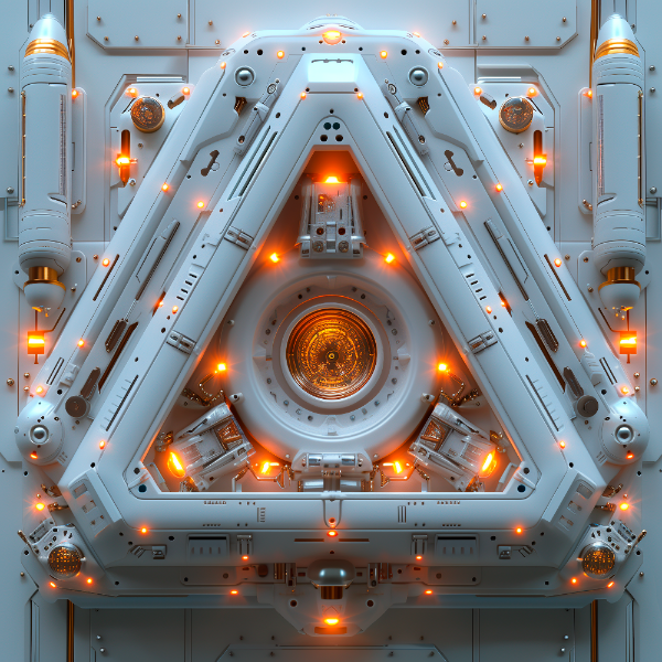 ELEMENTO 3D FUTURISTA | COM LUZES NEON | IMAGEM