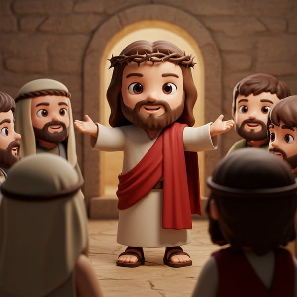 WRE MASCOTE 3D - JESUS PNG TRANSPARENTE 12