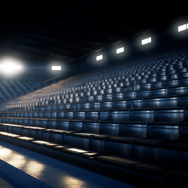 IMAGEM DE ESTADIO COM LUZES PARA COMPOSIÇÃO