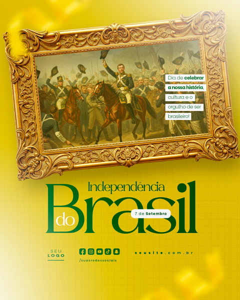 INDEPENDÊNCIA DO BRASIL 7 DE SETEMBRO FEED SOCIAL MEDIA EDITÁVEL 19