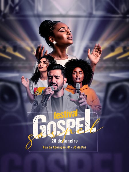 FLYER DE EVENTO EVENTO GOSPEL