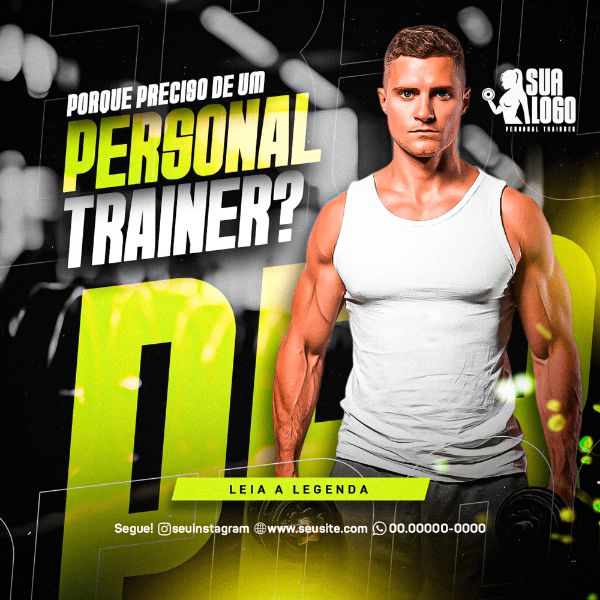 FLYER ACADEMIA, PERSONAL TRAINER, MUSCULAÇÃO, SUPLEMENTO