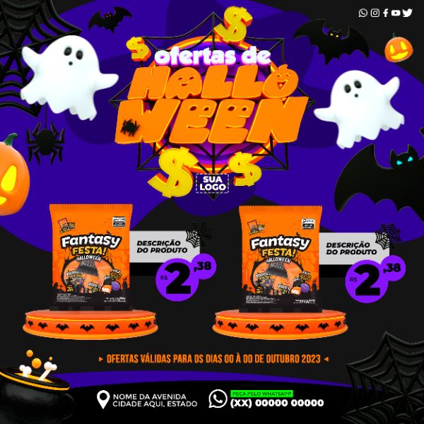 Social Media Ofertas de Halloween FEED