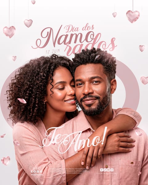 Dia dos Namorados 12 de Junho Social Media PSD Editável 1